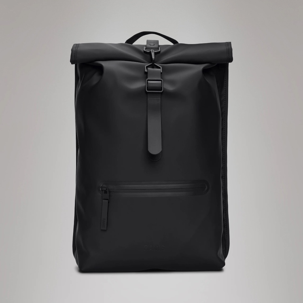 Rains Black Backpack